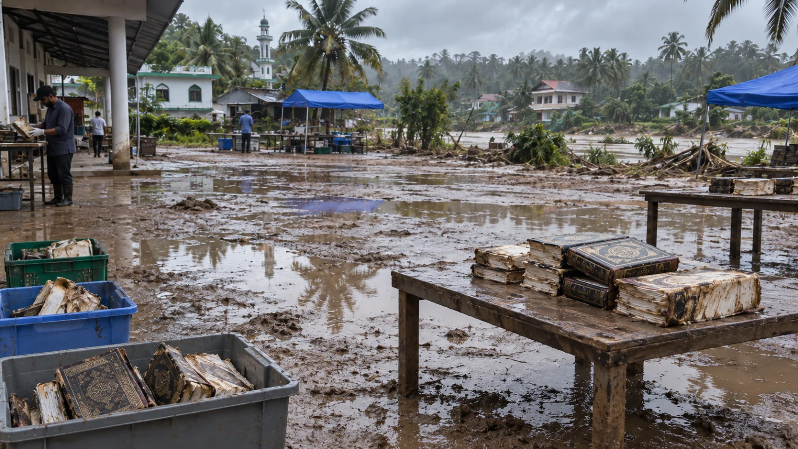 Batch A2 Picture 09 — Large-scale flood aftermath