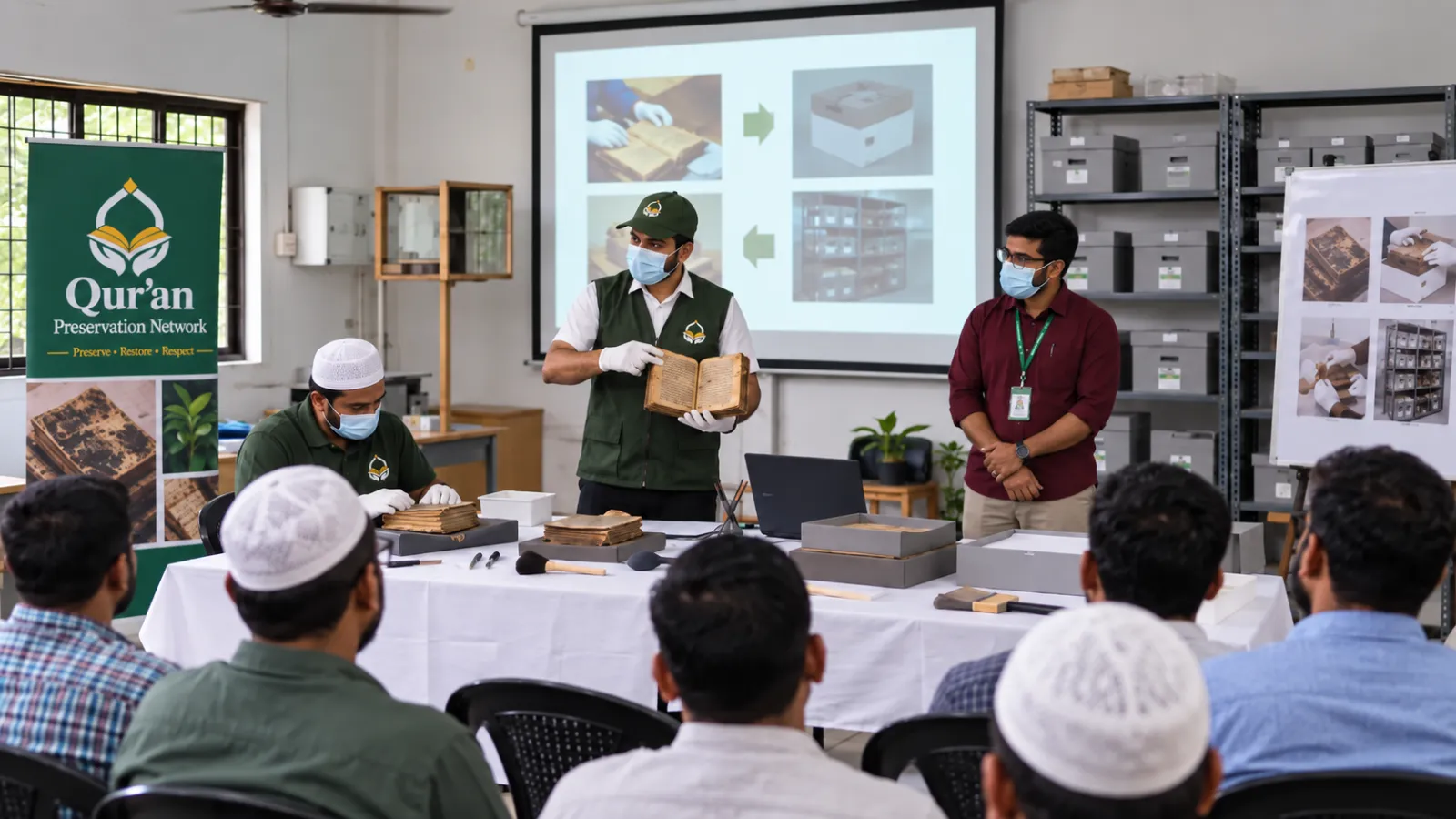Batch C1 Picture 19 — Community awareness visit about Mus’haf preservation